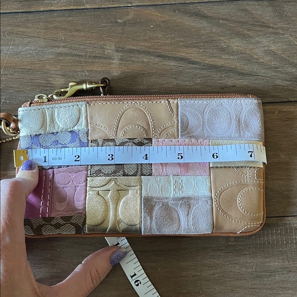 Coach Patchwork Wristlet in Pastel Hues - Picture 6 of 7